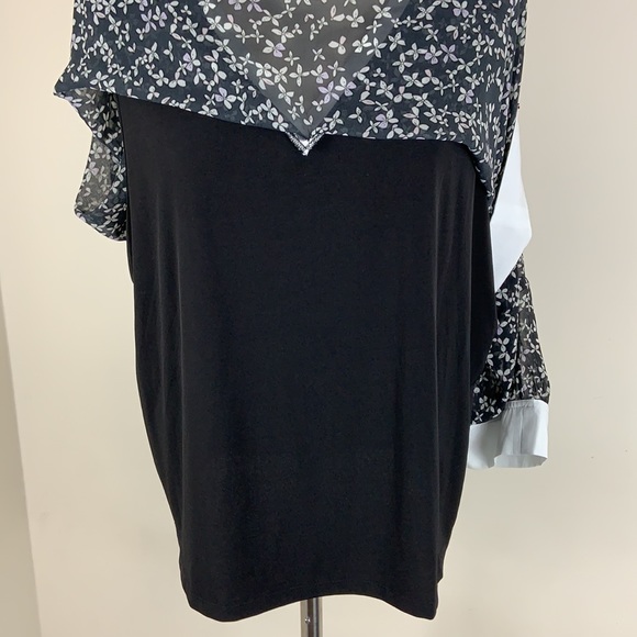 Tommy Hilfiger Floral Print Chiffon Blouse Size 2X - Picture 9 of 12